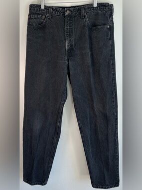 Vintage Levis 550 Men’s Jeans 38X32 Black Faded Relaxed Grunge Canada Y2K EUC